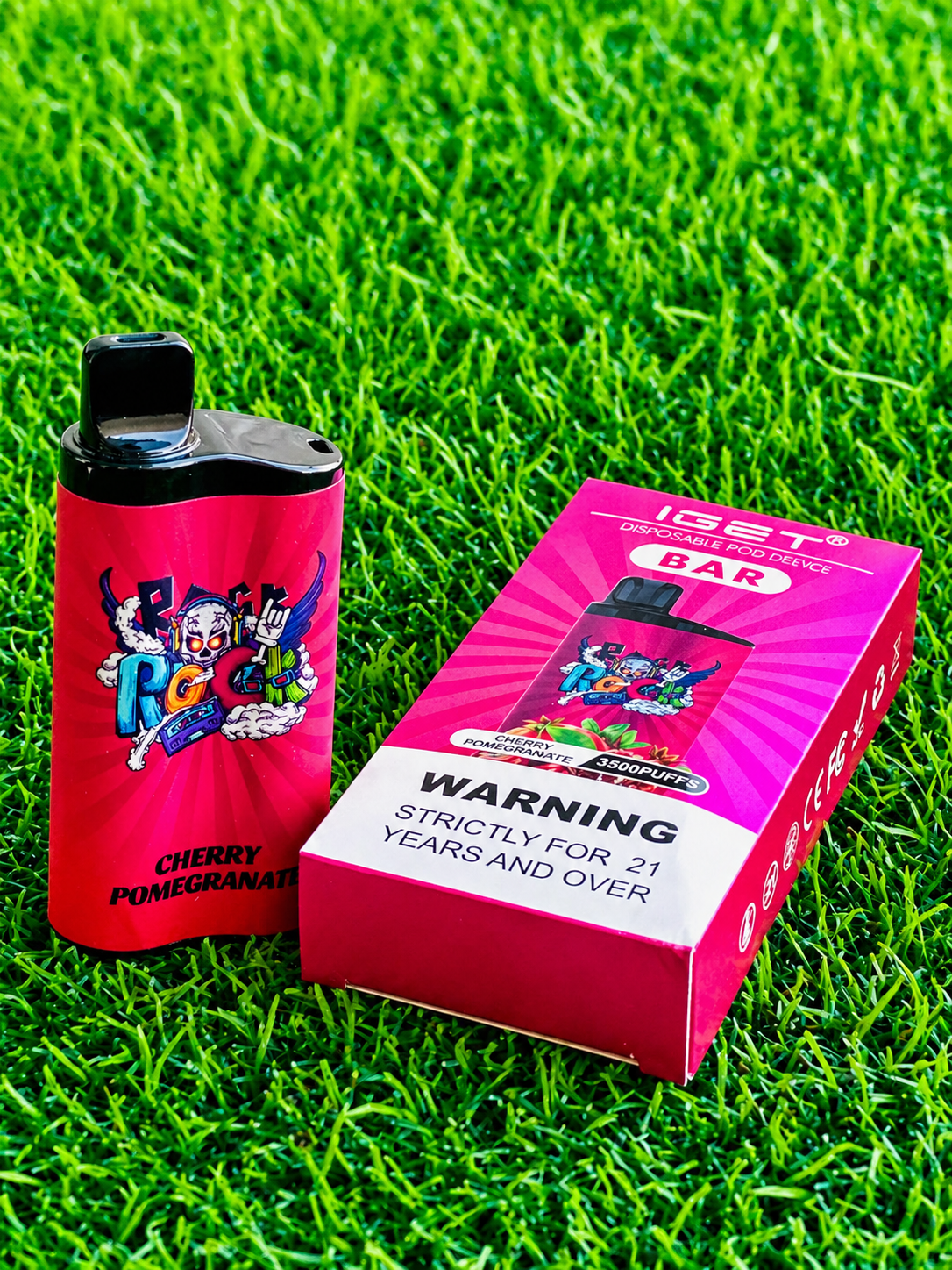 IGET Pod Bar - 3500 Puffs - Cherry Pomegranate